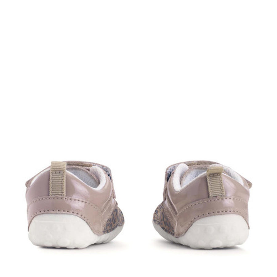 StartRite Little Smile Taupe Patent/Leopard Nubuck Shoes 0823_24